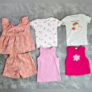 Girls Clothing Bundle Lot Tops Dress Shorts Tank Size 3T 4T Mixed Brands